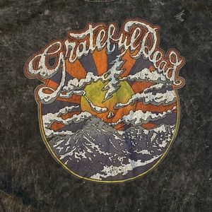 Grateful Dead, XL, Dark Grey Cropped Tee
